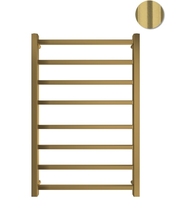 Водяна рушникосушка Токіо 800x530/500 золото сатин