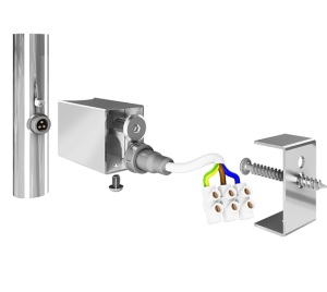 Комплект скрытого подключения (круглая труба)
