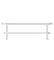 Полка для полотенец профильная HF Sheffield 520x204 white mat