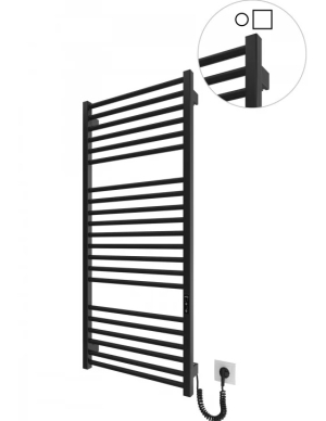 Електрична рушникосушка HF Derby 1170х530 TR K чорний мат