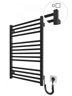 Электрический полотенцесушитель HF Derby 770х530 TR K черный мат