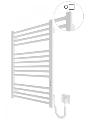 Електрична рушникосушка HF Derby 770х530 TR K білий мат