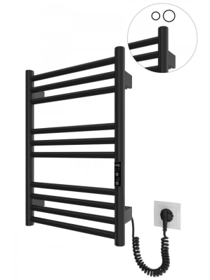 Электрический полотенцесушитель HF Greenwich 570х430 TR K черный мат