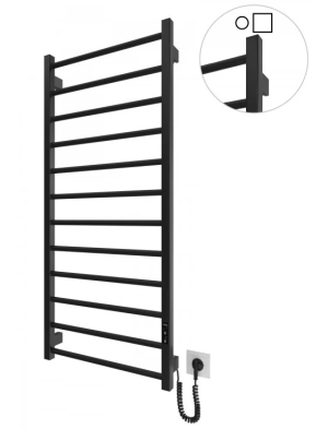 Электрический полотенцесушитель HF Leeds 1170х530 TR K черный мат