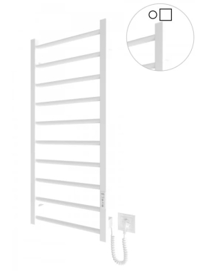 Электрический полотенцесушитель HF Leeds 970х430 TR K белый мат