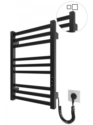 Электрический полотенцесушитель HF London 570х430 TR K черный мат