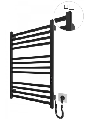 Електрична рушникосушка HF London 770х530 TR K чорний мат