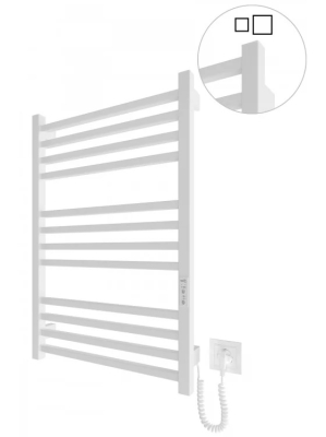 Електрична рушникосушка HF London 770х530 TR K білий мат