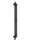 Электрический полотенцесушитель HF Slim 1170х140 TR K черный мат