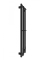 Электрический полотенцесушитель HF Slim 1170х250 TR K черный мат