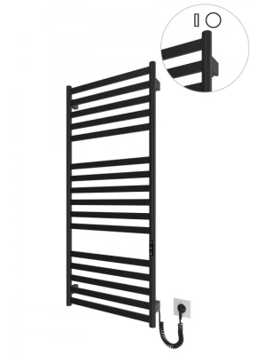 Электрический полотенцесушитель HF York 1170х530 TR K черный мат