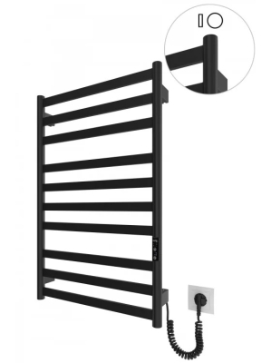 Электрический полотенцесушитель HF York 770х530 TR K черный мат