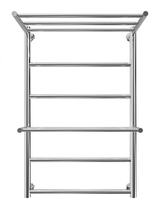 Водяной полотенцесушитель INOX Анкона 770х530/500 с полкой 