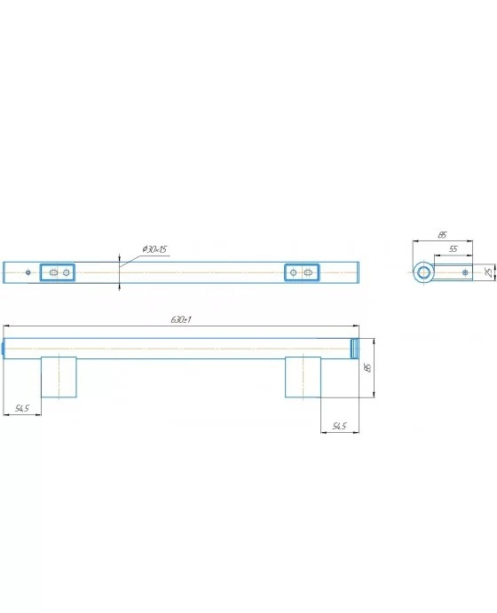 Електрична рушникосушарка Mario Нота-І 30x630/85