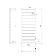 Токио-I 1200x500/80 TR К таймер-регулятор